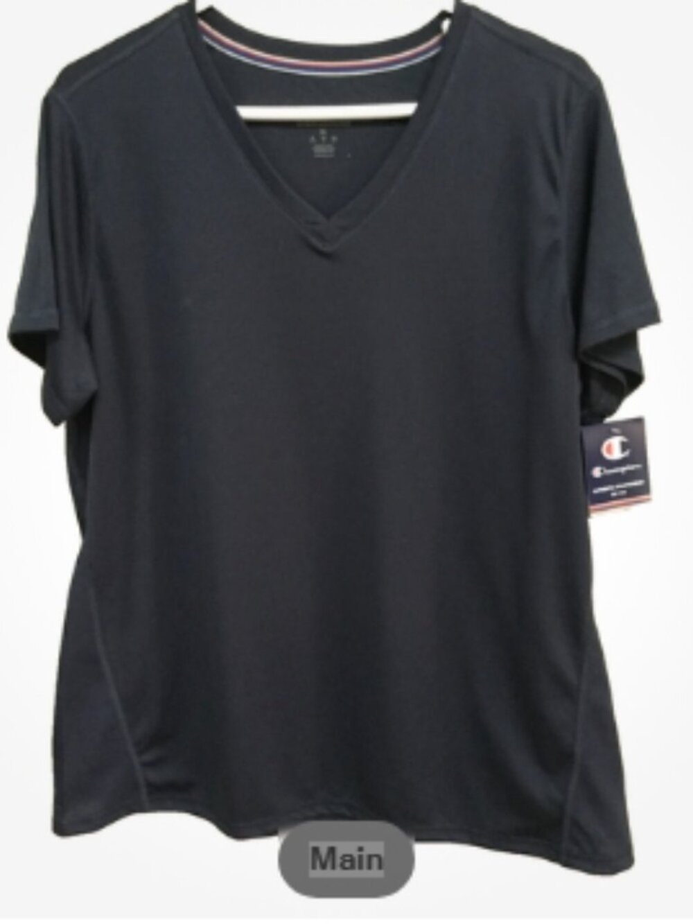 Champion Authentic Athleticwear Women Size XL Vapor Select Tee Navy Short Sleeve